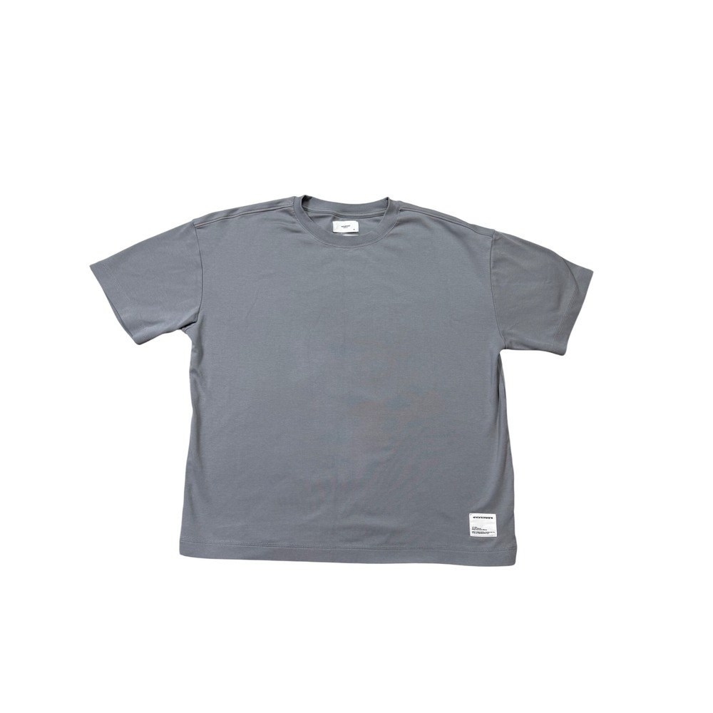 Reserved Supply Oversized Gray Crew Neck Tee Minimalist Streetwear Size M